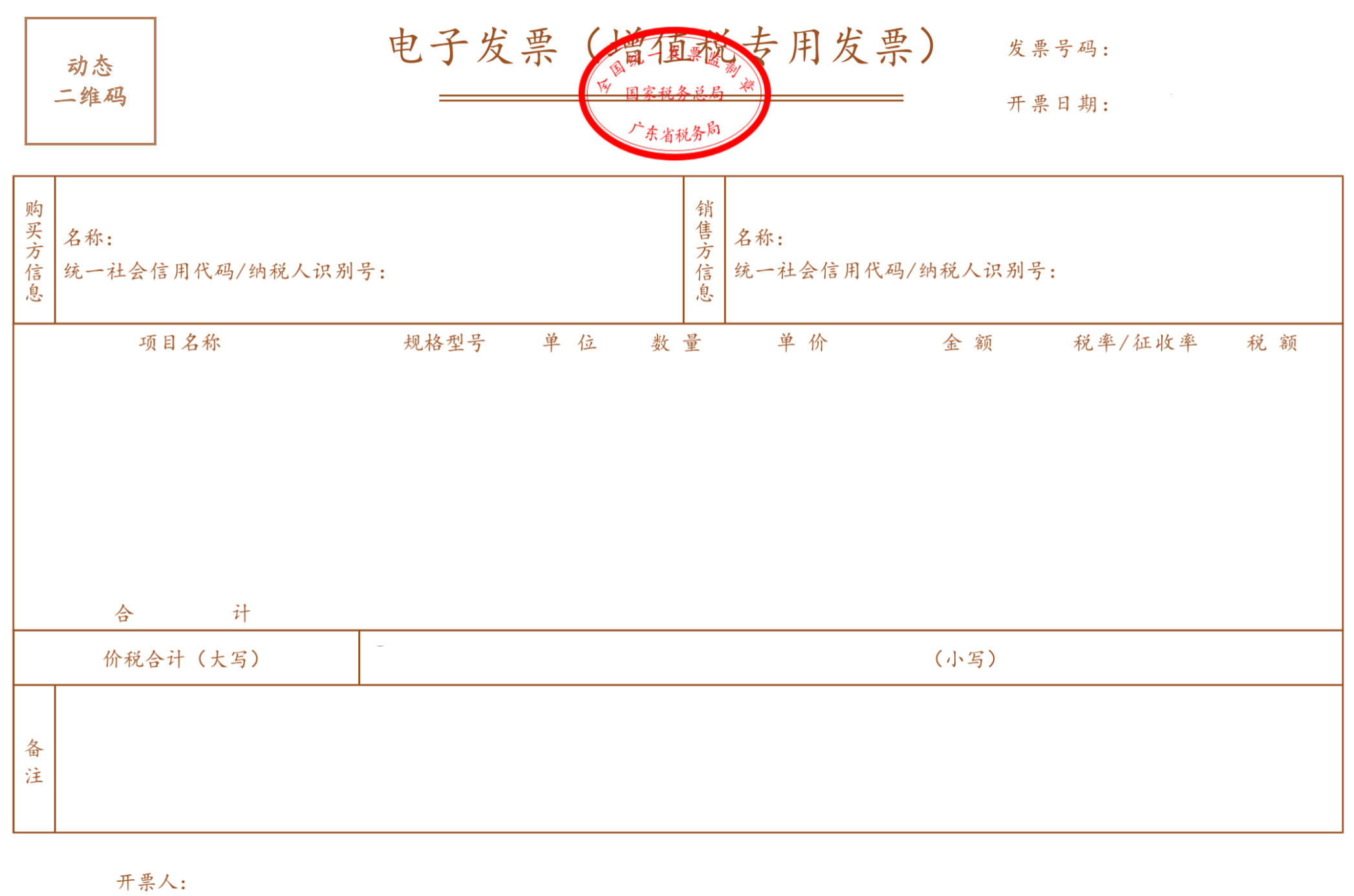 国家税务总局广东省税务局关于开展全面数字化的电子发票试点工作的